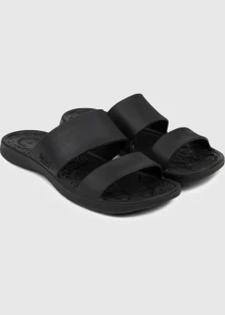 Totes Solbounce Black Double Strap Slide
