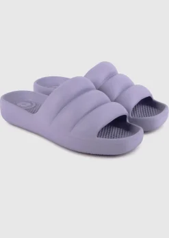 Totes Solbounce Purple Puffy Slider