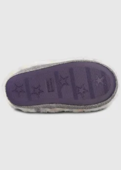 Totes Toasties Pink Kids Multi Faux Fur Boot Slippers