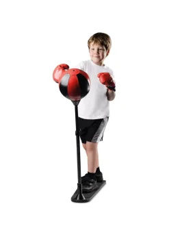 Toyrific Black/ Red Large Punch Ball With Gloves