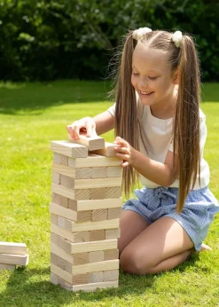 Toyrific Wood Grasshopper Games Giant Stack 'N' Fall