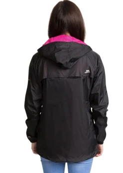 Trespass Black Qikpac Packaway Waterproof Jacket