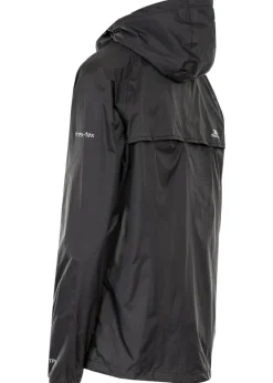 Trespass Black Qikpac Packaway Waterproof Jacket