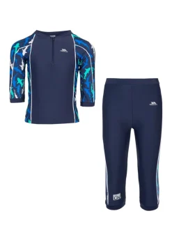 Trespass Kids Blue Smiley Shark Swim Set (2-12yrs)