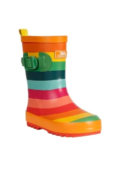 Trespass Kids Multi Colour Stripe Puddle Wellington Boots (Younger 7 - Older 3)