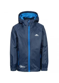 Trespass Kids Navy Qikpac Waterproof Packaway Jacket (2-12yrs)