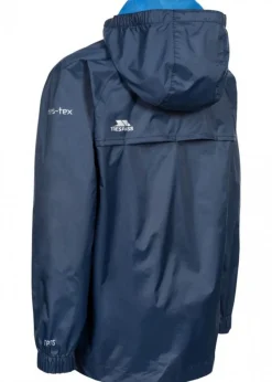 Trespass Kids Navy Qikpac Waterproof Packaway Jacket (2-12yrs)