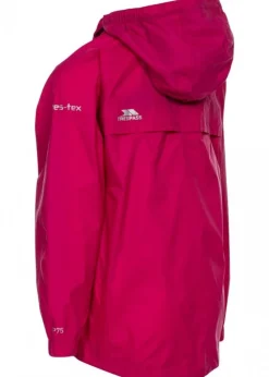 Trespass Kids Pink Qikpac Waterproof Packaway Jacket (2-12yrs)