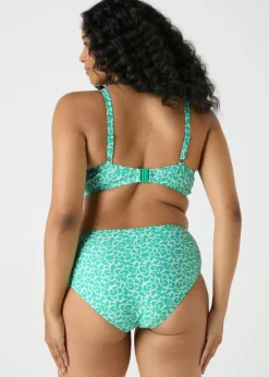 Turquoise Abstract Design Bikini Bottoms