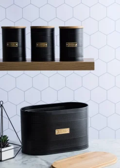 Typhoon Otto Black Bread Bin (10.5ltr)