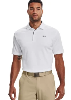 Under Armour White Tech Polo Shirt