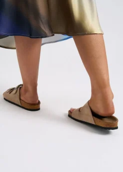 Urban Bliss Beige Buckle Sandals