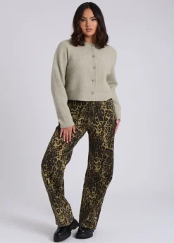 Urban Bliss Sage Floral Button Cardigan