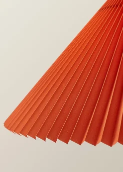 ValueLights Akira  Orange Pendant Light with Orange Tapered Shade (111cm x 57cm x 57cm)