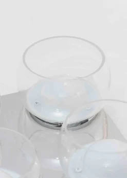 ValueLights Alissa Brushed Gold Flush Light with Clear Dome Shade Integrated LED