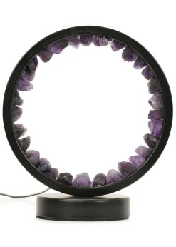 ValueLights Amethyst Crystal Wellness Lamp (20.5cm x 10.5cm x 18cm)