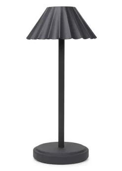 ValueLights Avery Dimmable Black Table Lamp with Black Shade Integrated LED