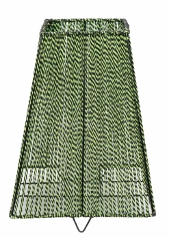 ValueLights Battery Operated Outdoor Green Lantern With Integrated LED's (33.5cm x 25cm x 25cm)