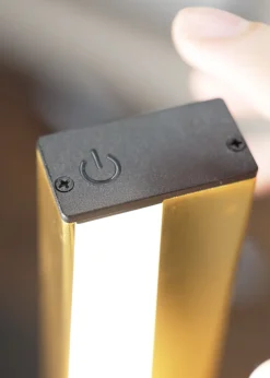 ValueLights Brushed Gold Wall Light Integrated LED (4cm x 40cm x 16.5cm)