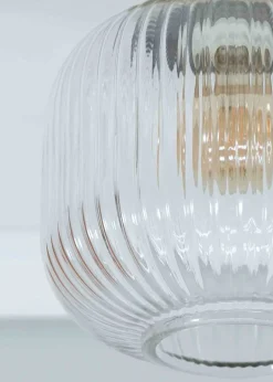 ValueLights Calpe Gold Wall Light with White Oval Shade