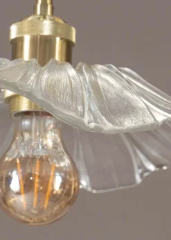 ValueLights Cassia  Gold Pendant Light (27cm x 110cm x 27cm)