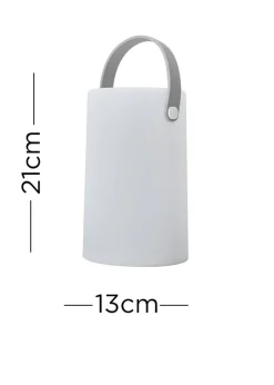 ValueLights Daomu IP44 Colour Changing Rechargeable Lantern Table Lamp Light