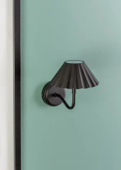 ValueLights Dimmable Black Wall Light with Black Shade Integrated LED