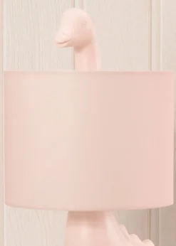 ValueLights Dinosaur Painted Pink Table Lamp with Golfball