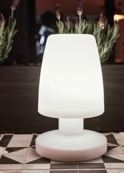 ValueLights Doji IP44 Colour Changing Rechargeable Mushroom Table Lamp Light