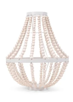 ValueLights Elodie Beaded Easy Fit Chandelier Shade (36.5cm x 30cm x 30cm)