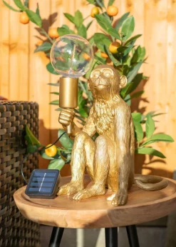ValueLights Gold George Solar Light (35.5cm x 22cm x 23cm)
