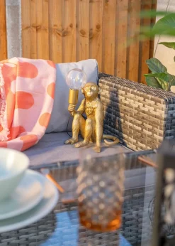 ValueLights Gold George Solar Light (35.5cm x 22cm x 23cm)