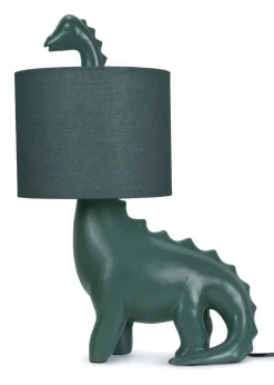 ValueLights Green Dinosaur Table Lamp (46.5cm x 33cm x 21.5cm)