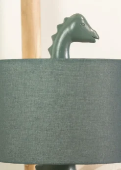 ValueLights Green Dinosaur Table Lamp (46.5cm x 33cm x 21.5cm)