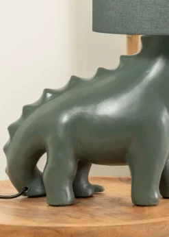 ValueLights Green Dinosaur Table Lamp (46.5cm x 33cm x 21.5cm)