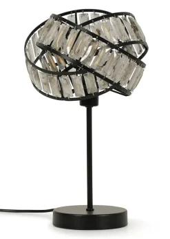 ValueLights Grey Hudson Tortoise Metal Table Lamp (35.5cm x 21cm x 21cm)