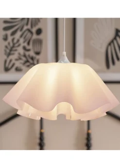 ValueLights Kumo White Acrylic Pendant Light (114cm x 42.5cm x 42.5cm)