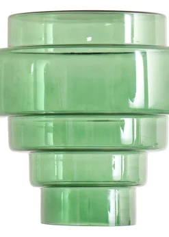 ValueLights Lane Green Glass 5 Tier Layered Easy Fit Ceiling Pendant Lamp Shade