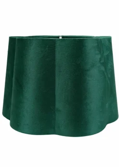ValueLights Medium Amy Velvet Green Tapered Ceiling Pendant Shade