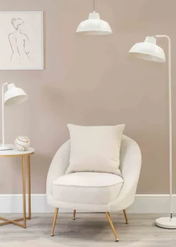 ValueLights Morris Matte White Pendant Light with White Dome Shade