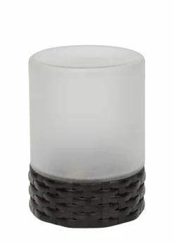 ValueLights Solar Frosted Outdoor Table Lamp With Integrated LED's (14.5cm x 10.5cm x 10.5cm)