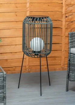 ValueLights Solar Tripod Lantern With Integrated Globe LED's  (77cm x 29cm x 29cm)
