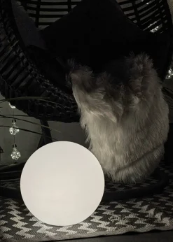 ValueLights Toka IP44 Colour Changing Rechargeable Garden Ball Light with Remote Control (35cm)