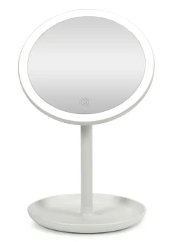 ValueLights White LED Make Up Mirror Bluetooth Speaker (33cm x 20cm x 18cm)