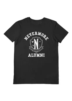 Wednesday Black/White Nevermore Alumni T-Shirt