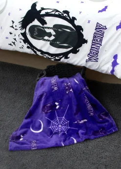 Wednesday Destined Fleece Throw 100 x 150cm