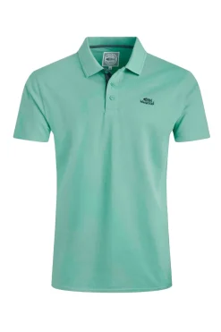 Weird Fish Aqua Miles Pique Polo