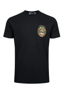 Weird Fish Black Beer Guzzling Back Print Artist T-Shirt