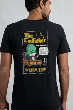 Weird Fish Black Codfather Back Print Artist T-Shirt