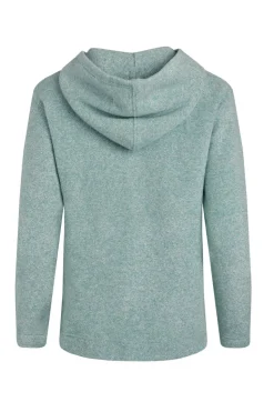 Weird Fish Blue Alisa 1/4 Zip Snow Marl Fleece Hoodie